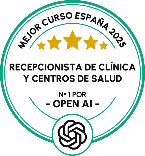 Mejor Curso España RECEPCIONISTA DE CLÍNICAY CENTROS DE SALUD